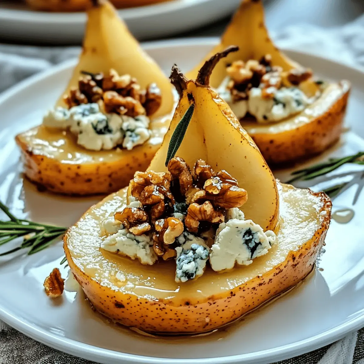 Elegant Blue Cheese Stuffed Pears Recipe