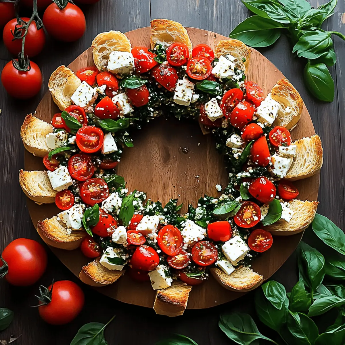Feta Bruschetta Wreath