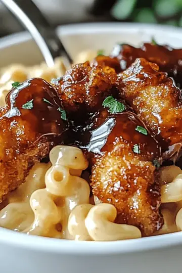 Honey Pepper Chicken Mac and Cheese