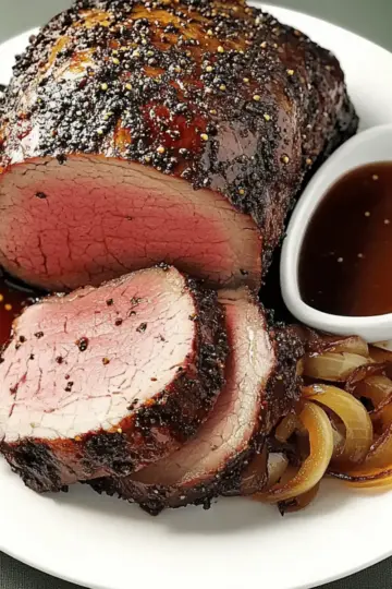 Savory Peppercorn Beef Top Loin Roast