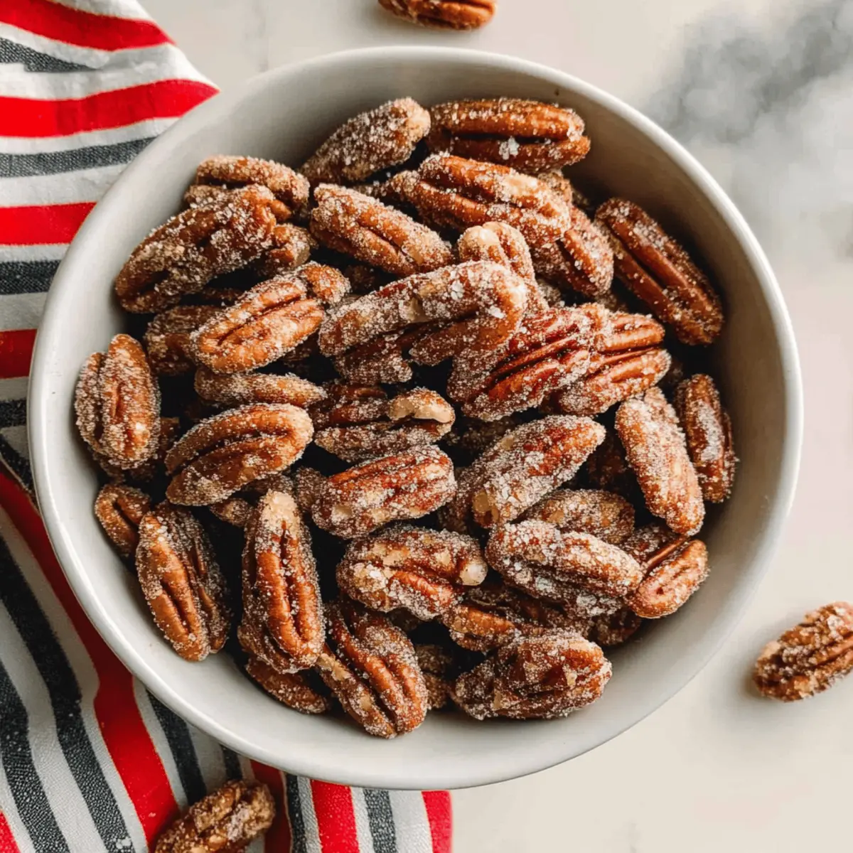 Super Easy Candied Pecans