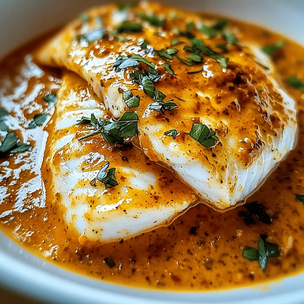Tilapia in Roasted Pepper Sauce
