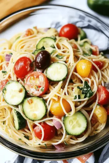 Zesty Summer Spaghetti Salad