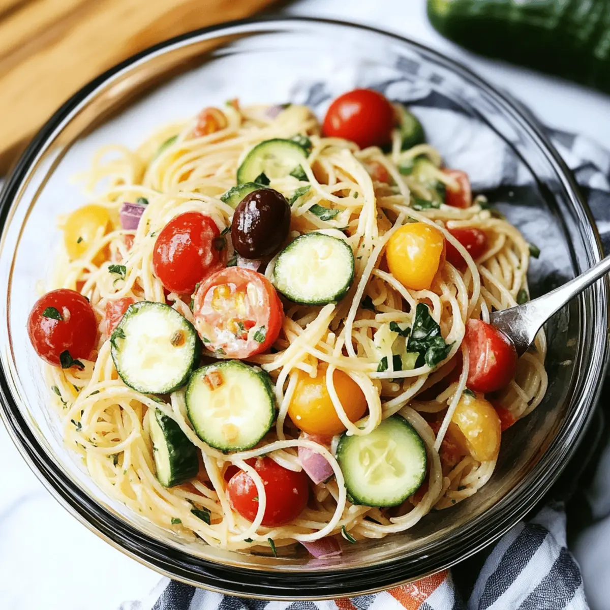 Zesty Summer Spaghetti Salad