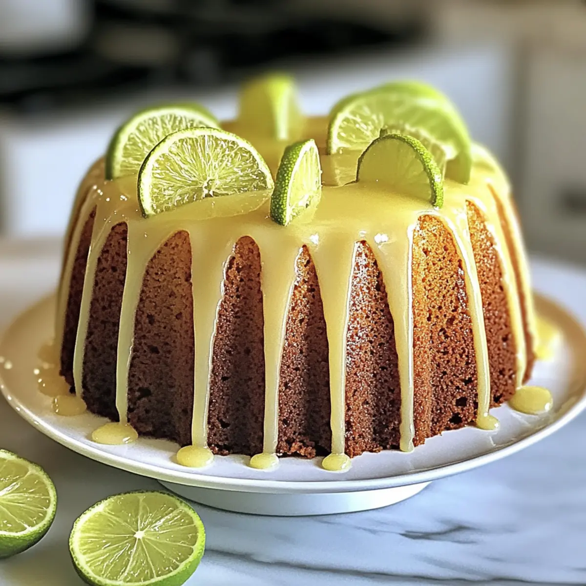 Delightfully Moist Tangy Key Lime Pound Cake