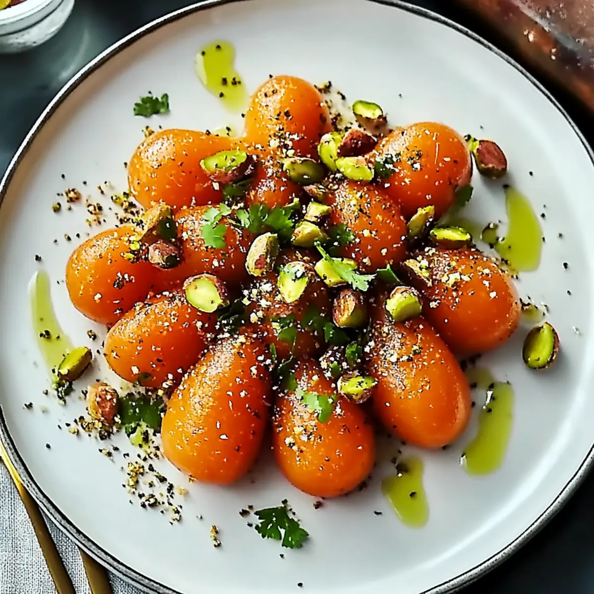 Carrot Mochi with Pistachio Dukkah