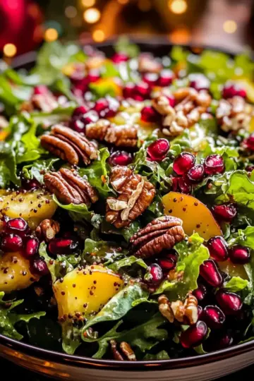 Christmas Salad with Honey Mustard Dressing