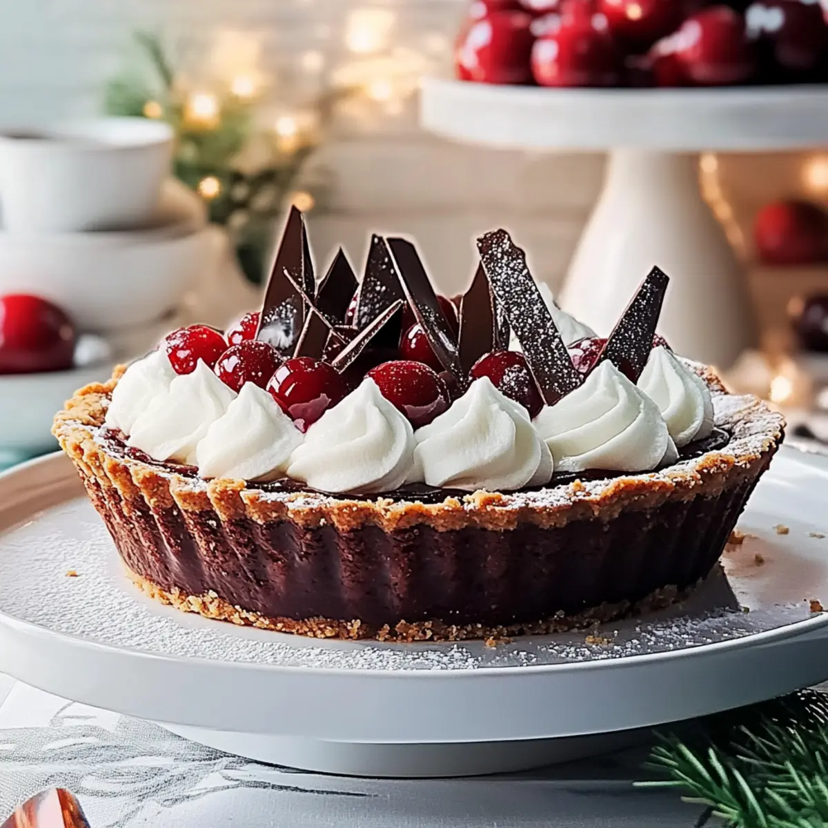 Delicious Christmas Kahlúa and Chocolate Tart Recipe