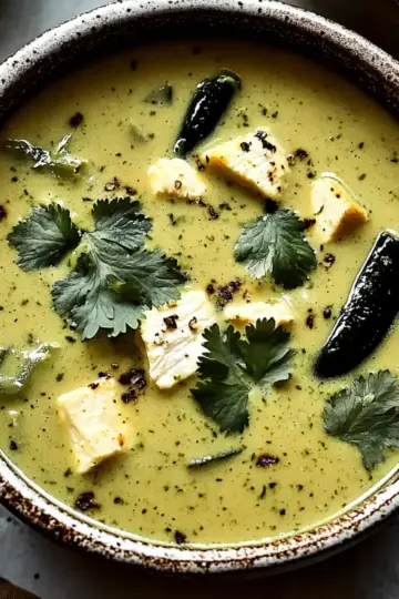 Creamy Roasted Poblano Soup
