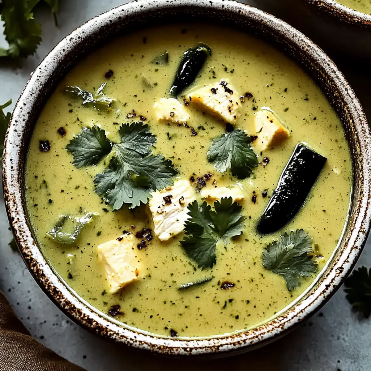 Creamy Roasted Poblano Soup