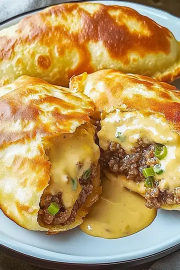 Crispy Stuffed Sopapillas with Creamy Green Chile Bliss