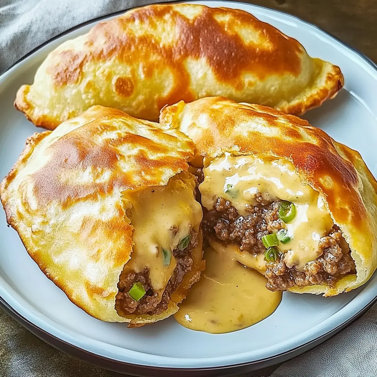 Crispy Stuffed Sopapillas with Creamy Green Chile Bliss