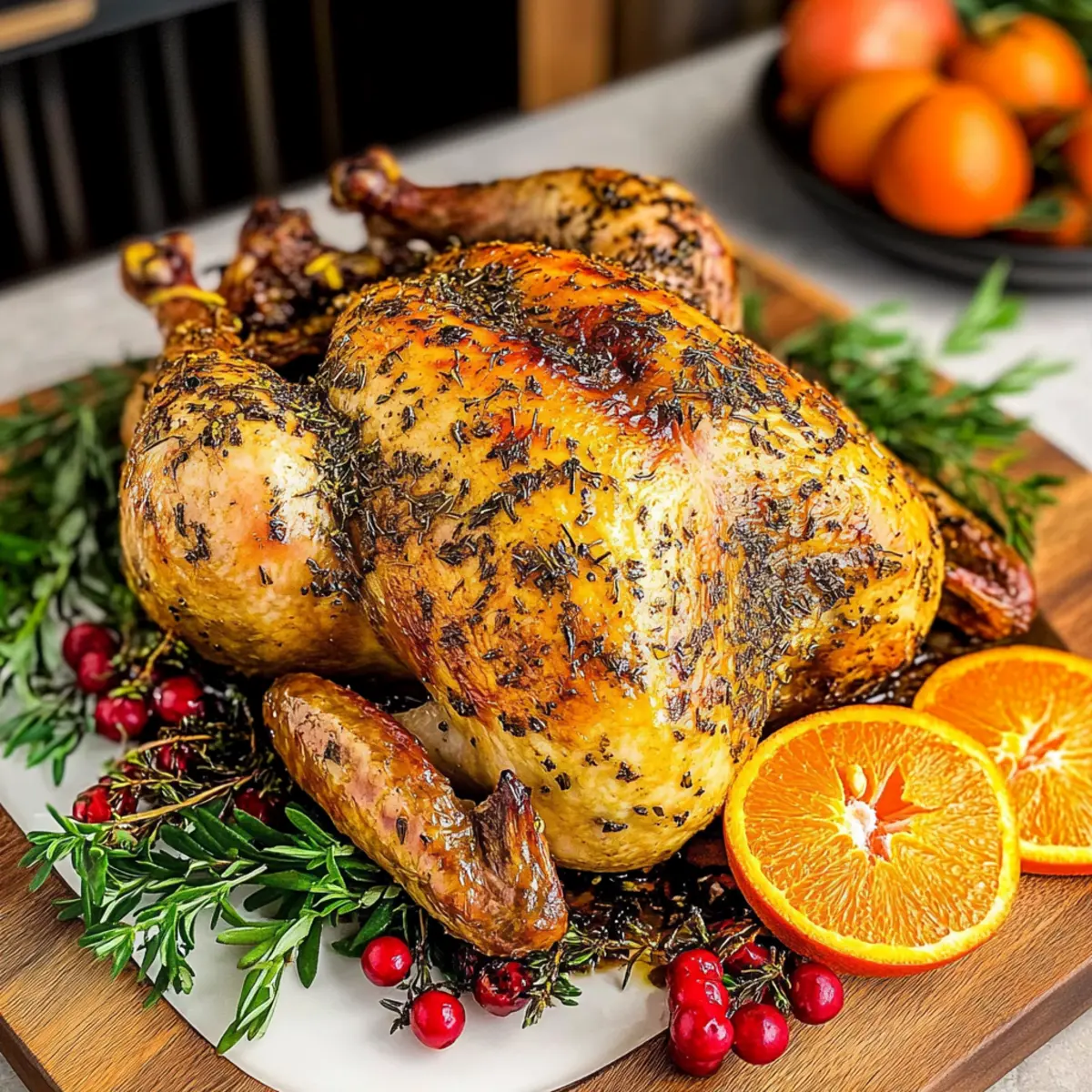 Orange Herb Roasted Chicken