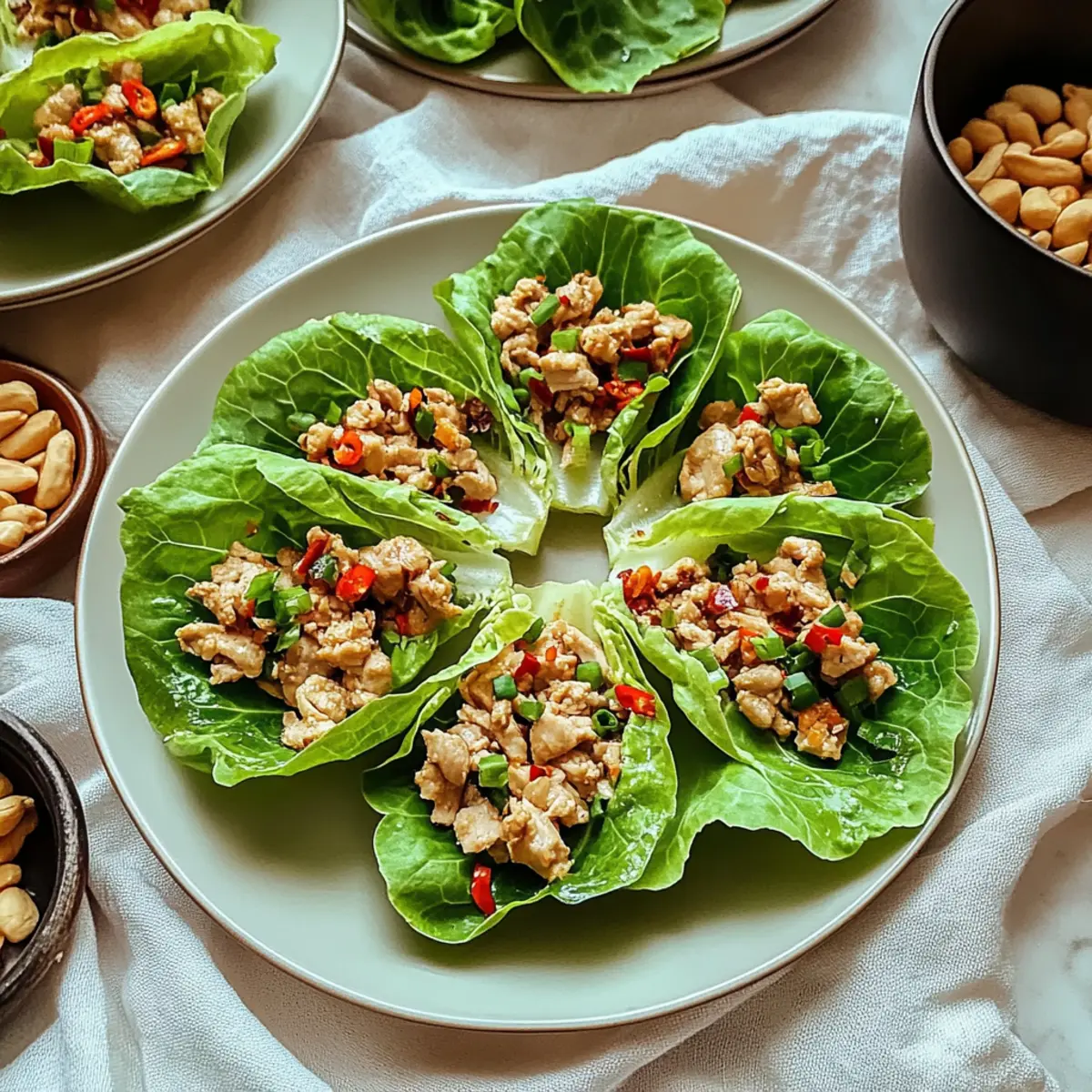 Quick & Zesty Vietnamese Chicken Lettuce Wraps
