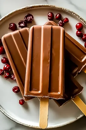 Creamy Chocolate Popsicles