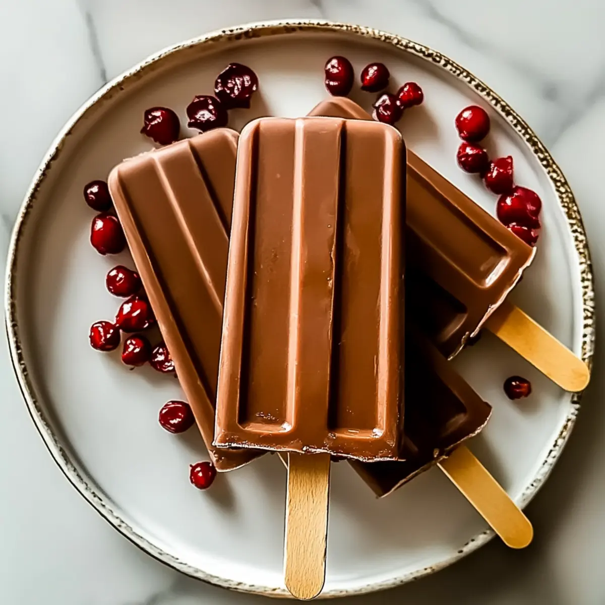 Creamy Chocolate Popsicles