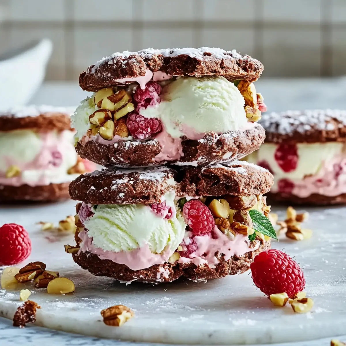 Festive Ice-Cream Sandwiches