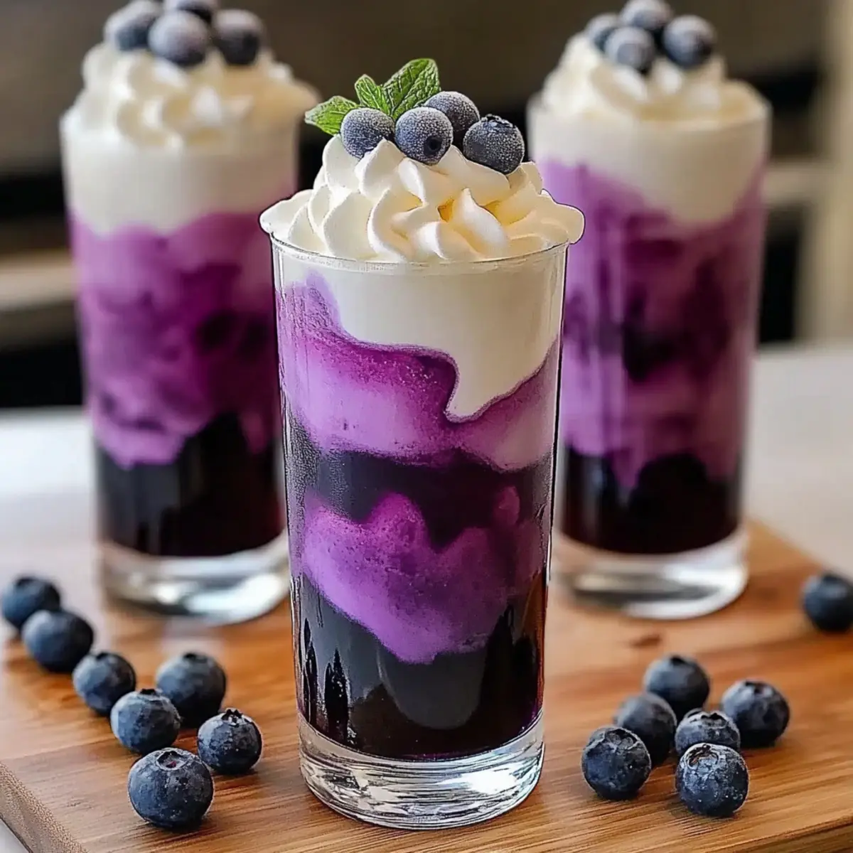 Delightful Blueberry Italian Cream Soda
