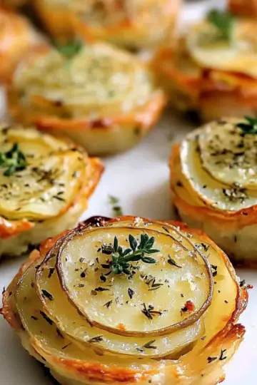 Garlic Herb Muffin Pan Potato