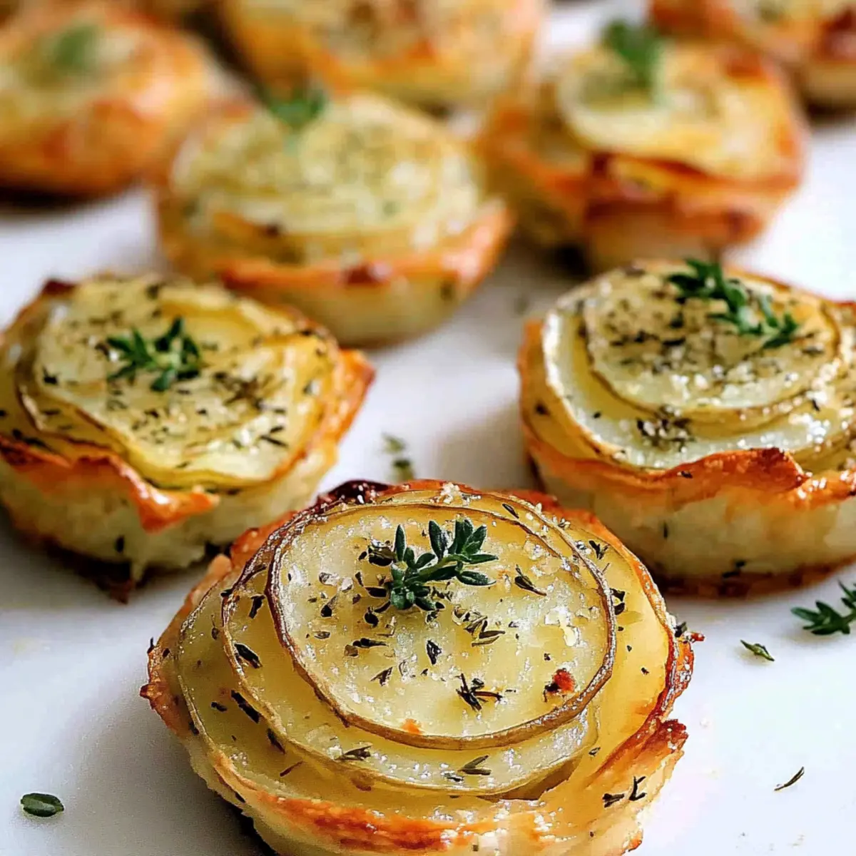 Garlic Herb Muffin Pan Potato