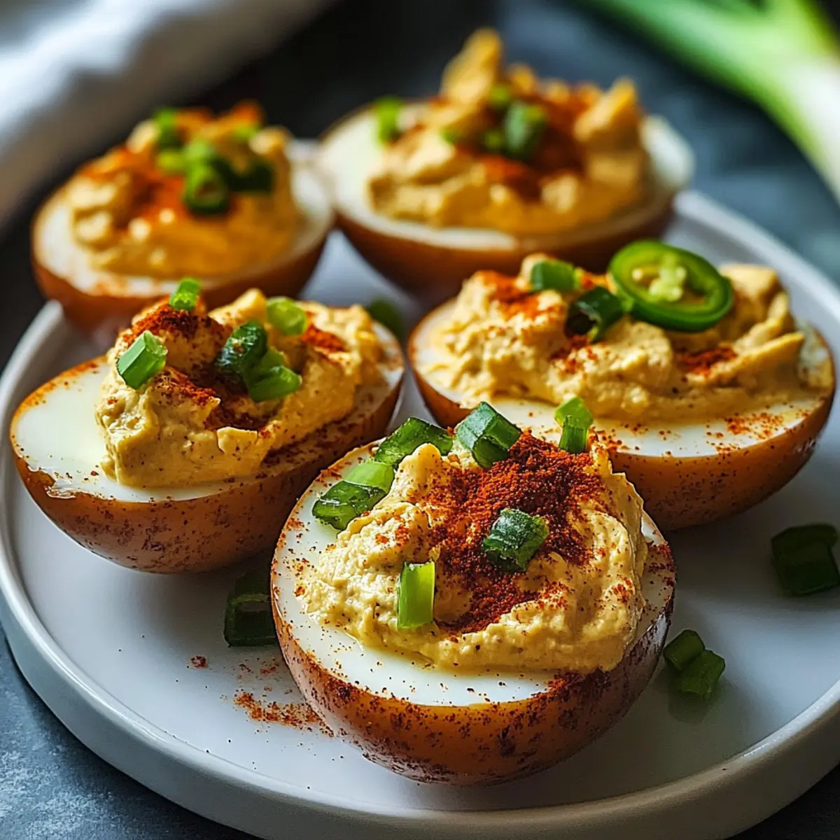 Spicy Bayou Deviled Eggs