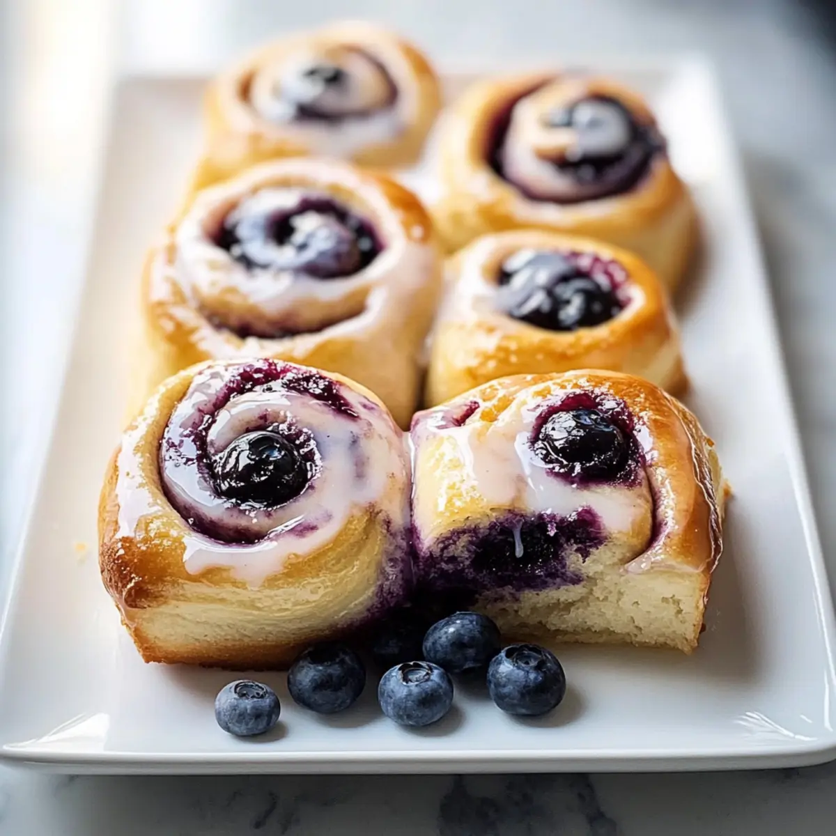 Lemon Blueberry Sweet Rolls