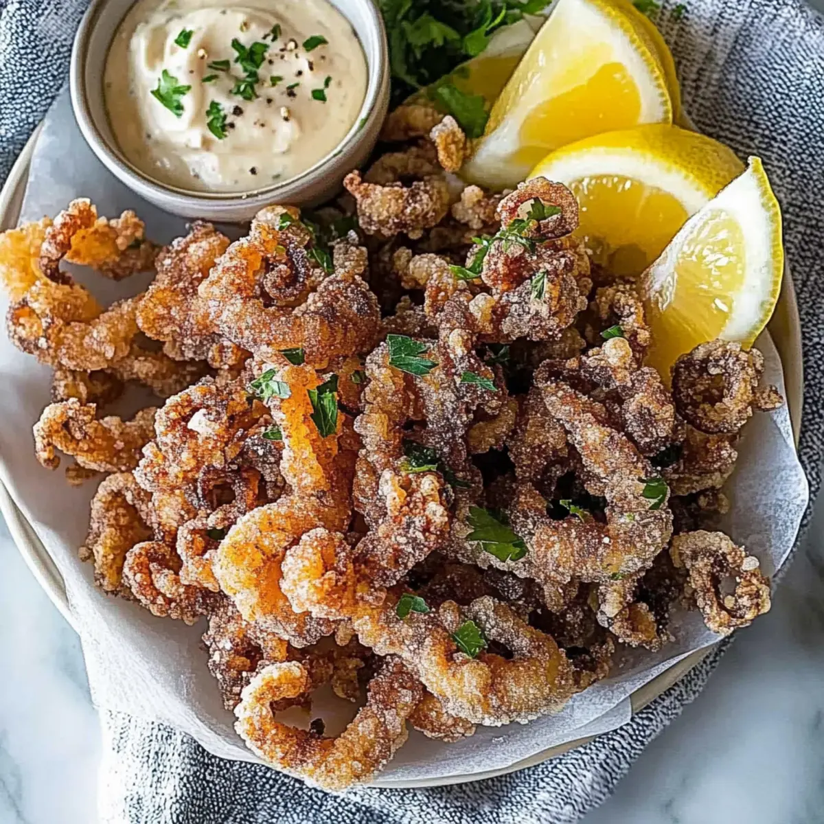 Salt and pepper fried squid