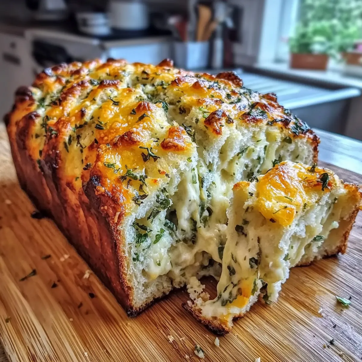 Garlic Herb and Cheese Bread Recipe Easy Baked Loaf for Beginners