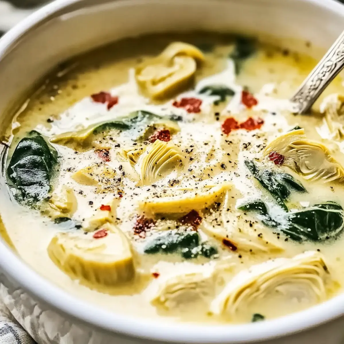 Creamy Lemony Tuscan Artichoke Soup Recipe Ready in 30 Minutes