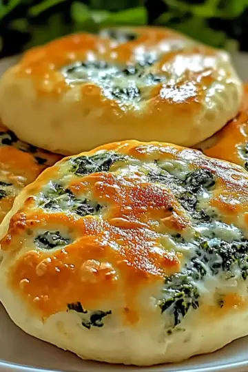 Spinach Cottage Cheese Flagels