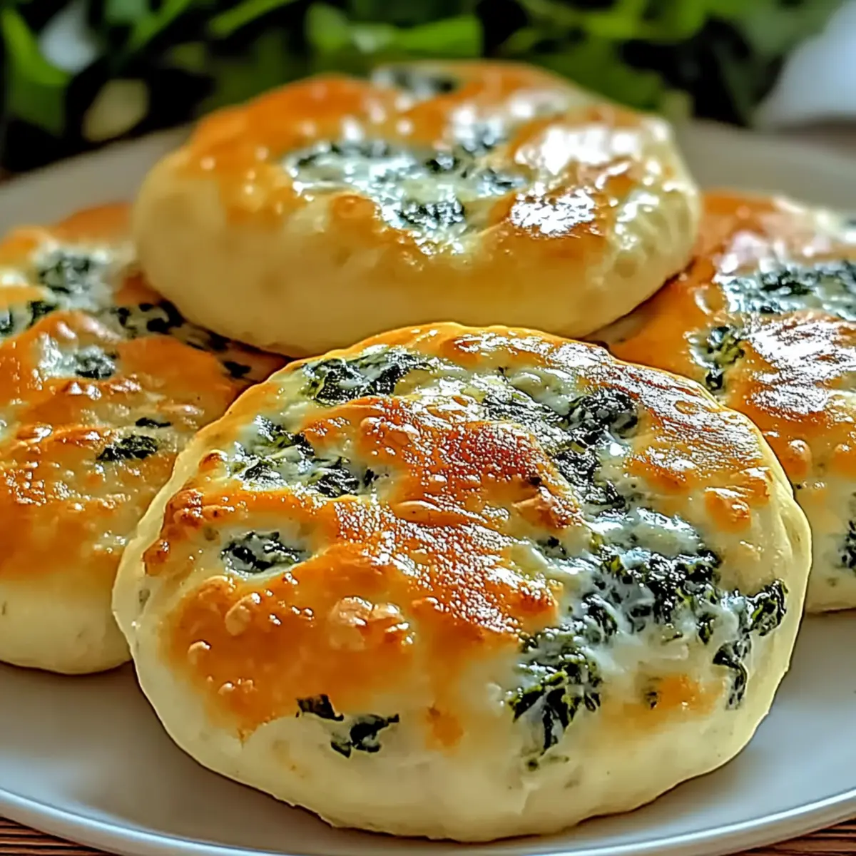 Spinach Cottage Cheese Flagels