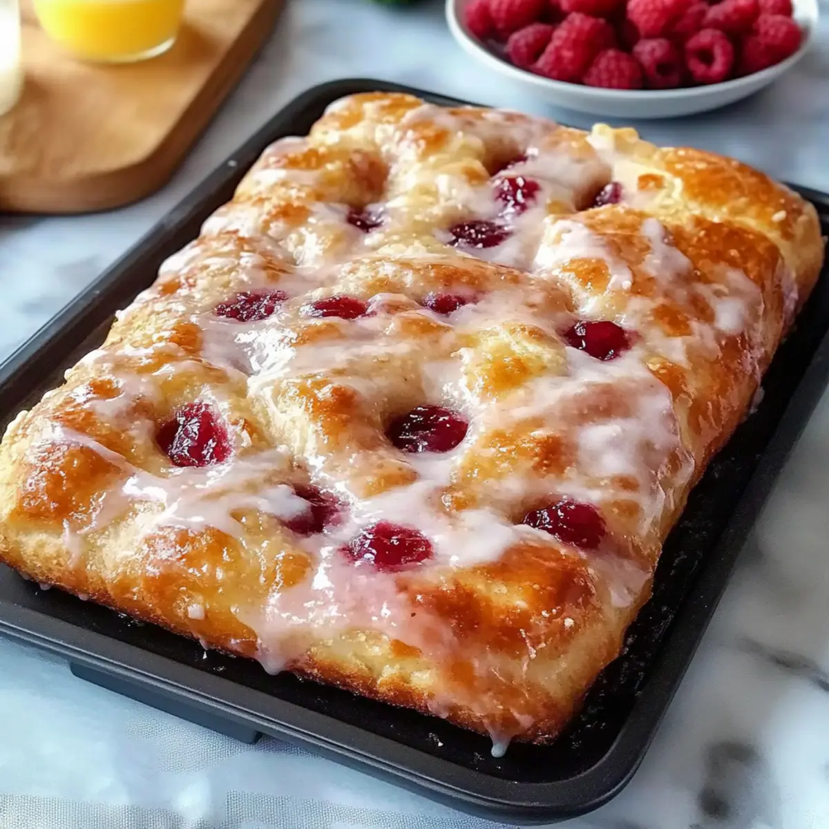 Homemade Jam Donut Focaccia