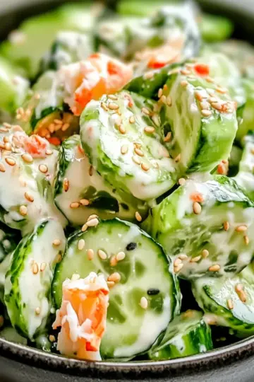 California Roll Cucumber Salad