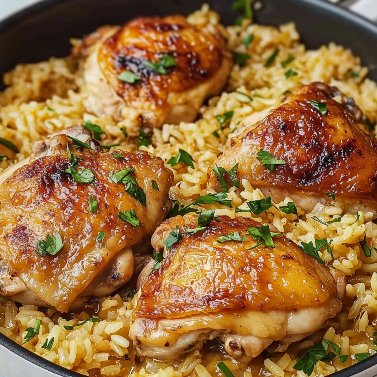 Chicken Thighs and Rice