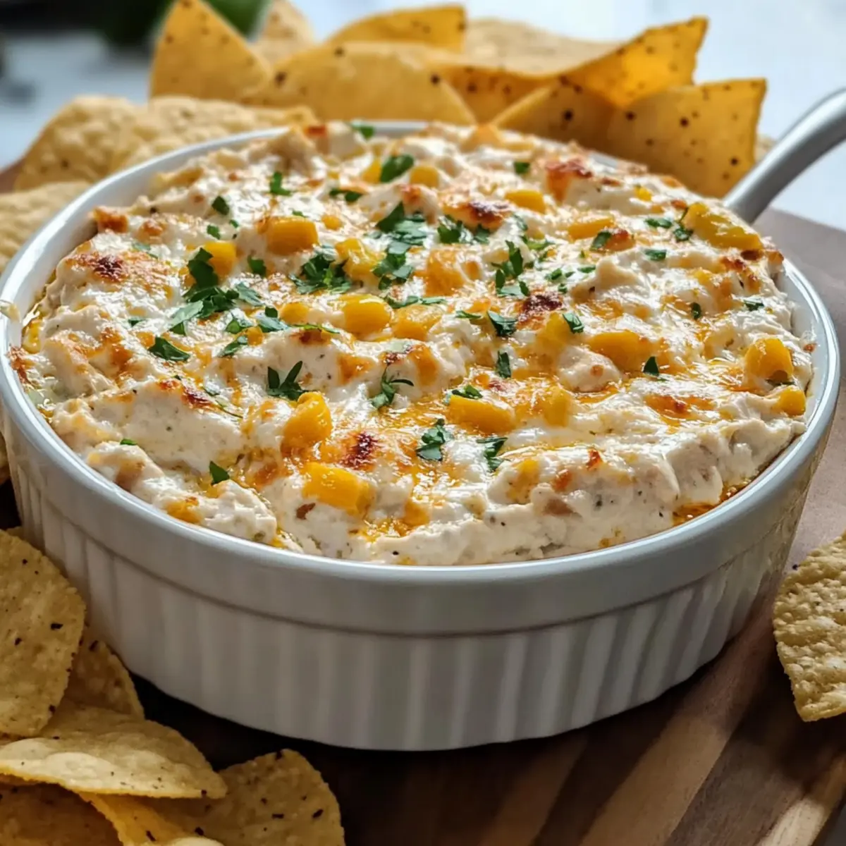 Creamy Banana Pepper Chicken Dip