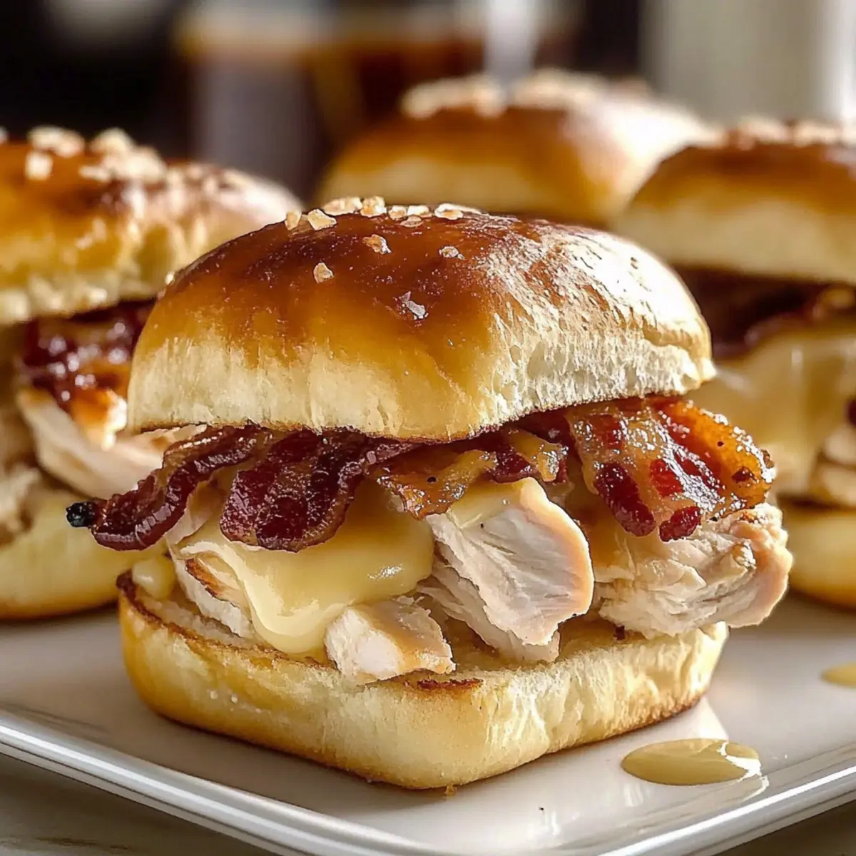 Maple Chicken Bacon Sliders