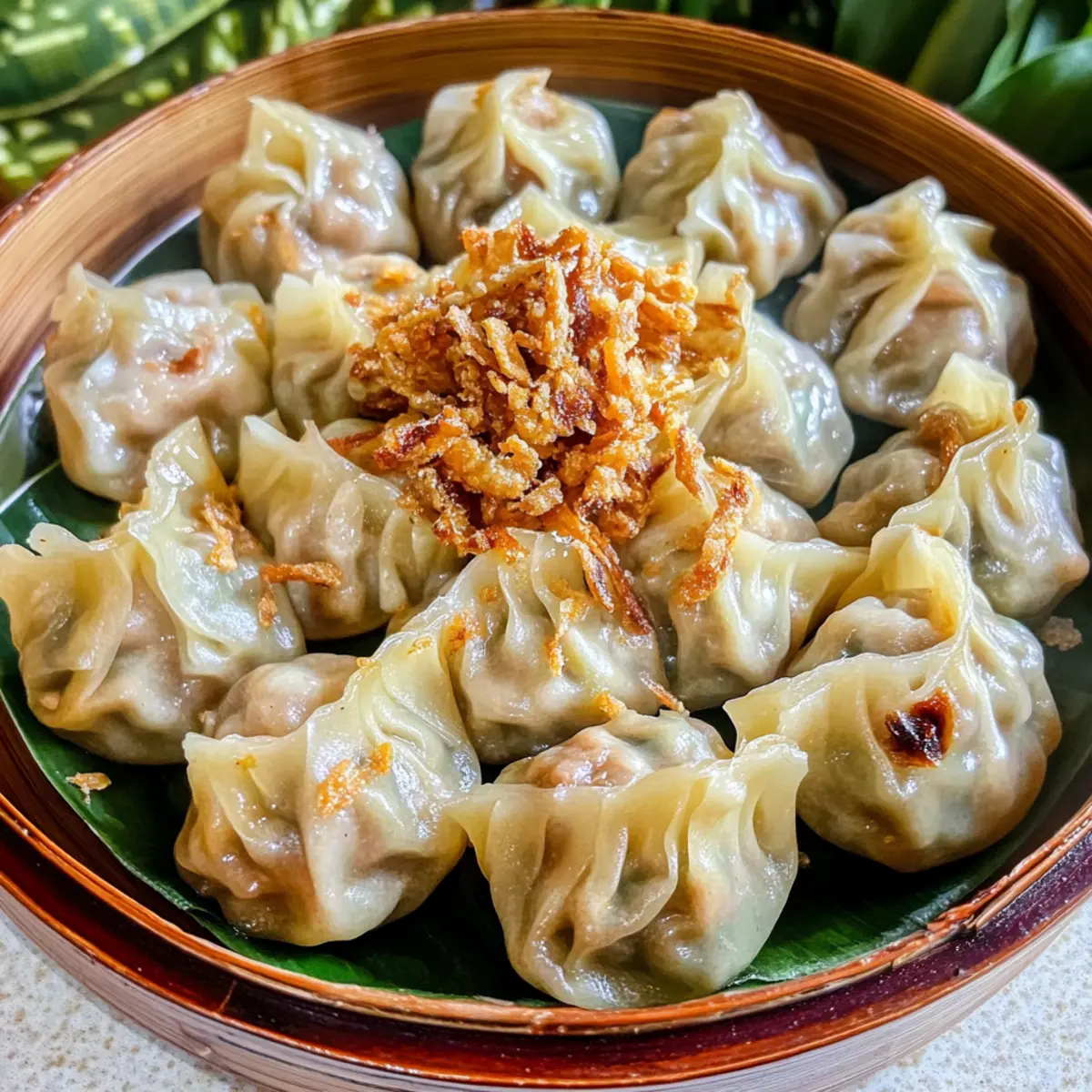 Kanom Jeeb (Thai Dumplings Recipe)