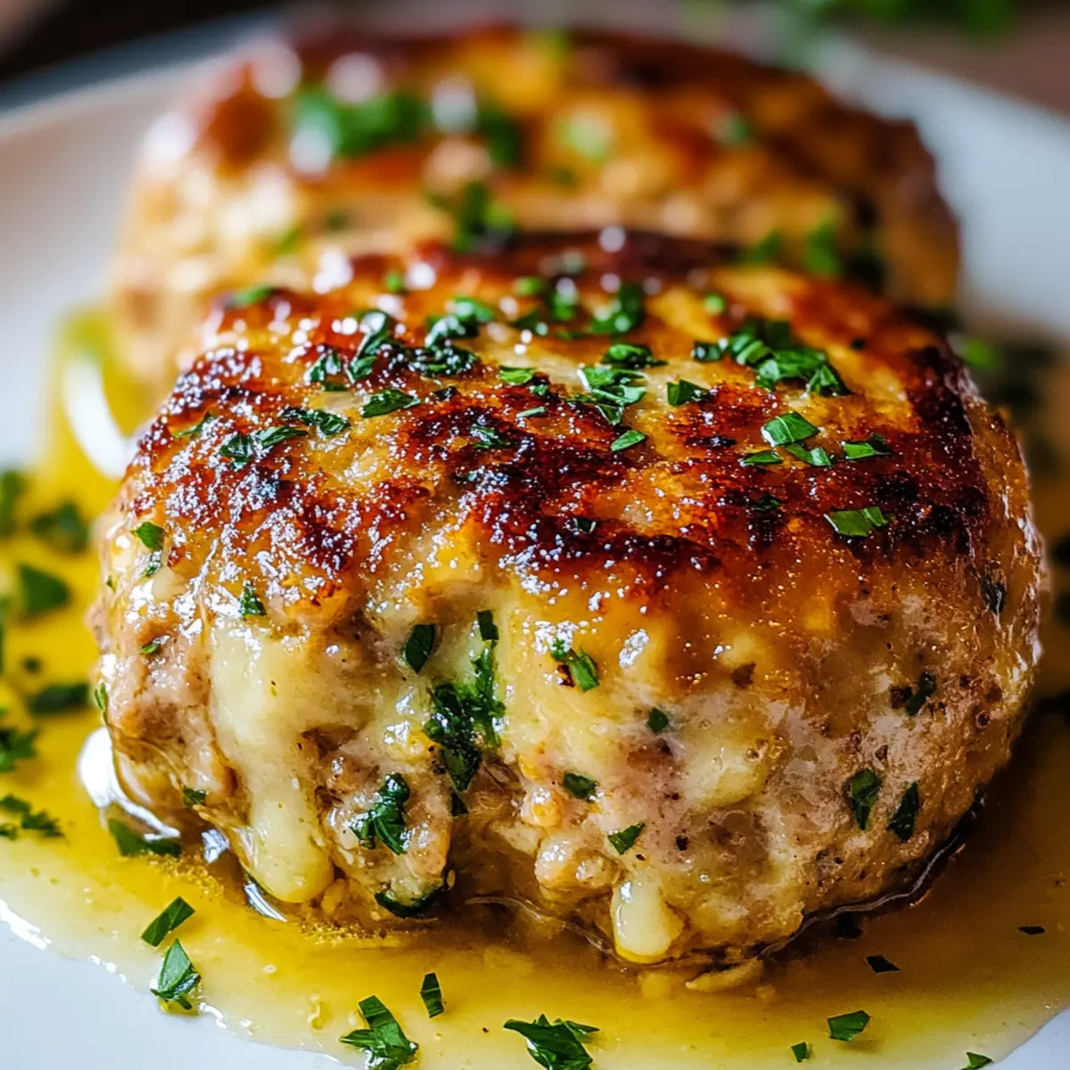 Garlic Parmesan Chicken Meatloaf