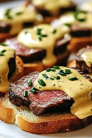 Juicy Grilled Beef Tenderloin Crostini