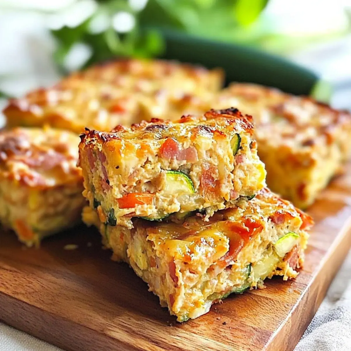 Zucchini and Bacon Slice