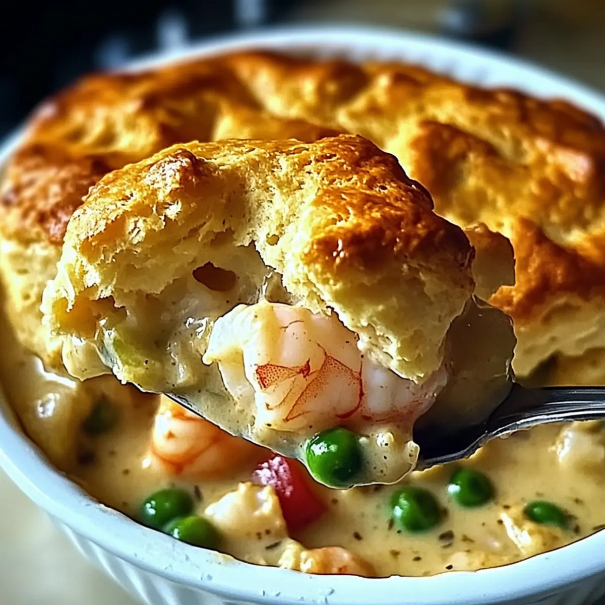 Cheddar Bay Biscuit Seafood Pot Pie : A Cheesy Dish