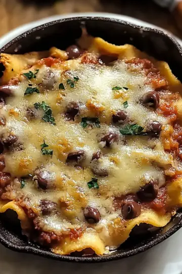 One Pot Skillet Lasagna