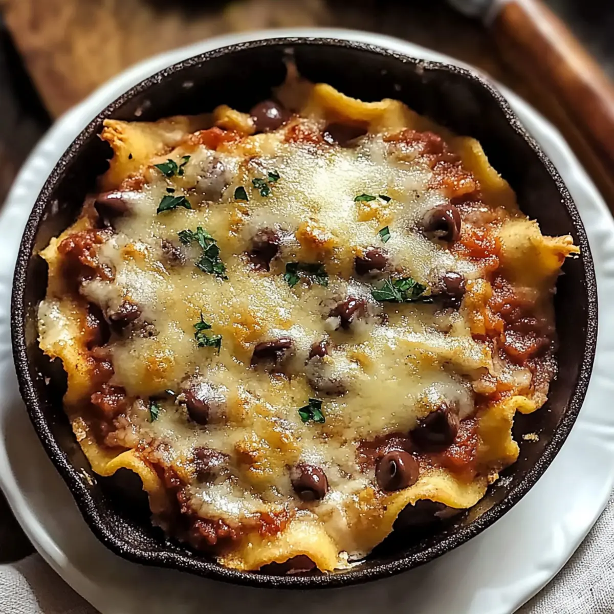 One Pot Skillet Lasagna