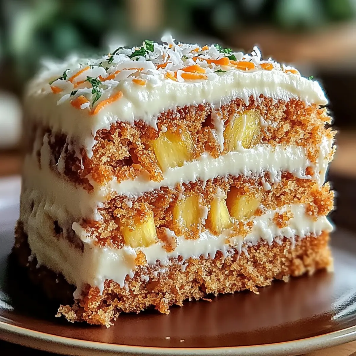 Christmas Hawaiian Carrot Pineapple Cake