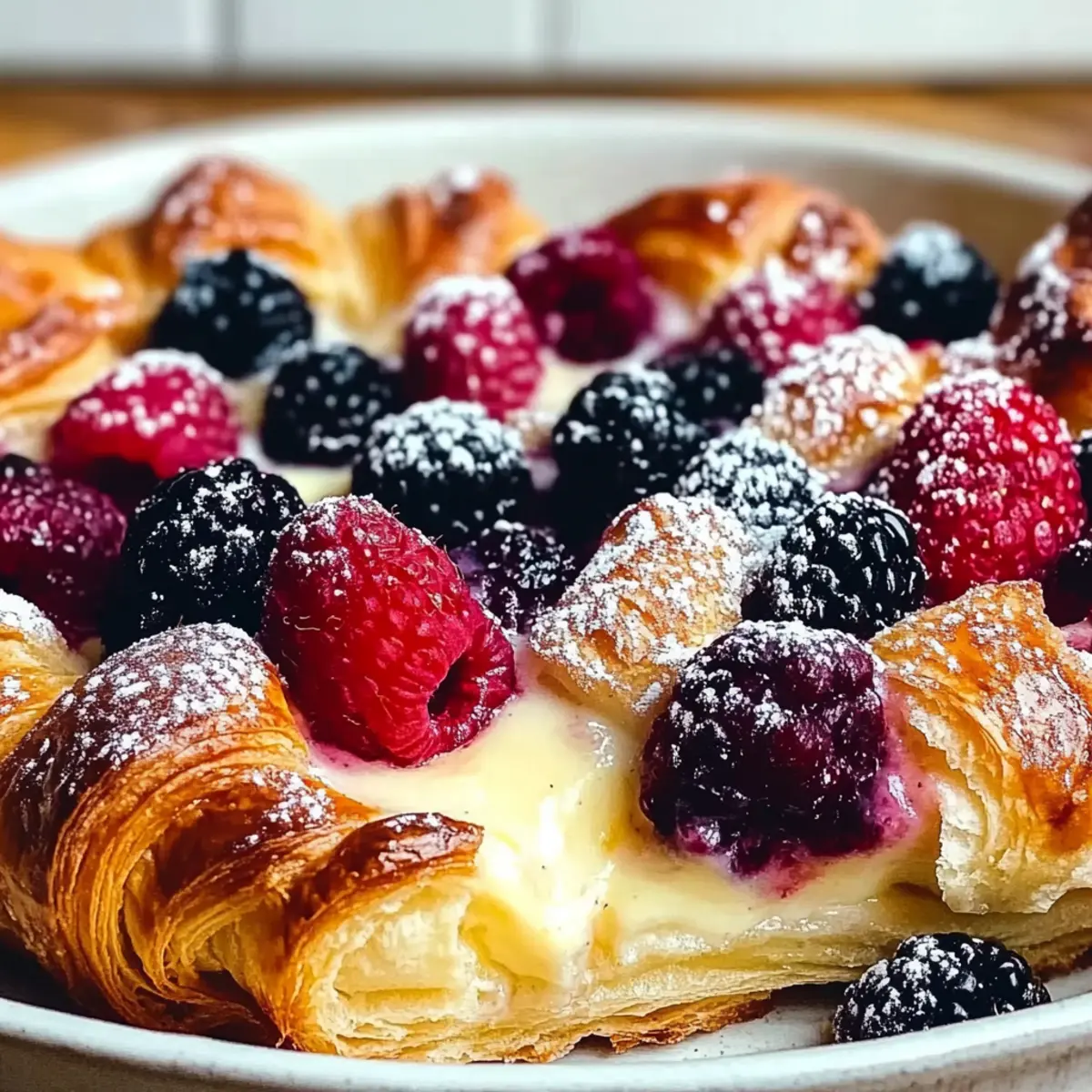 Berry Croissant Breakfast Bake