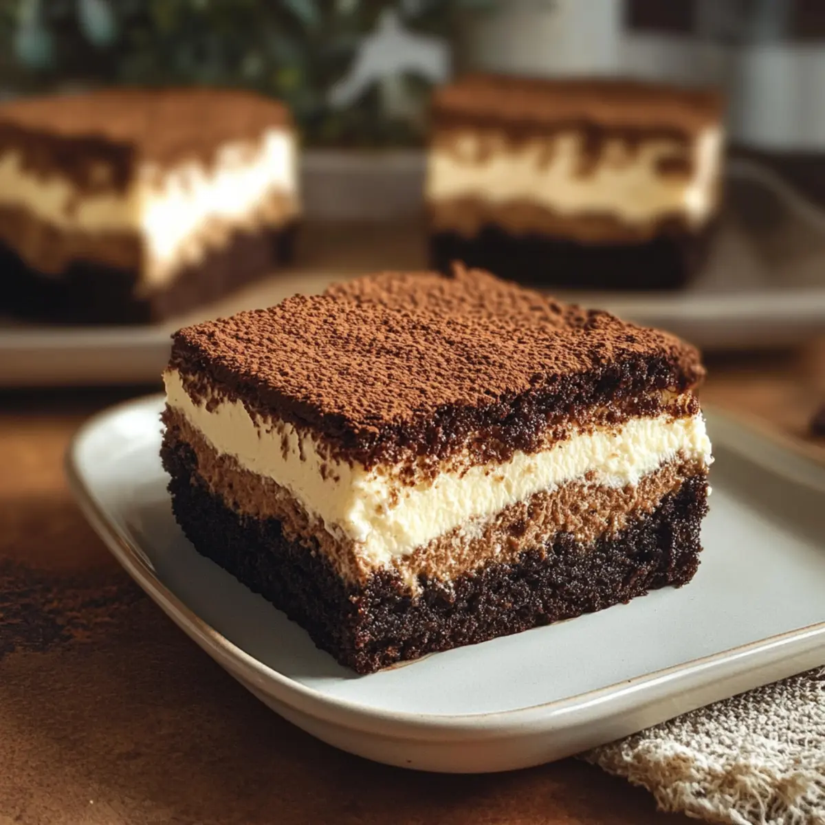 Tiramisu Brownies
