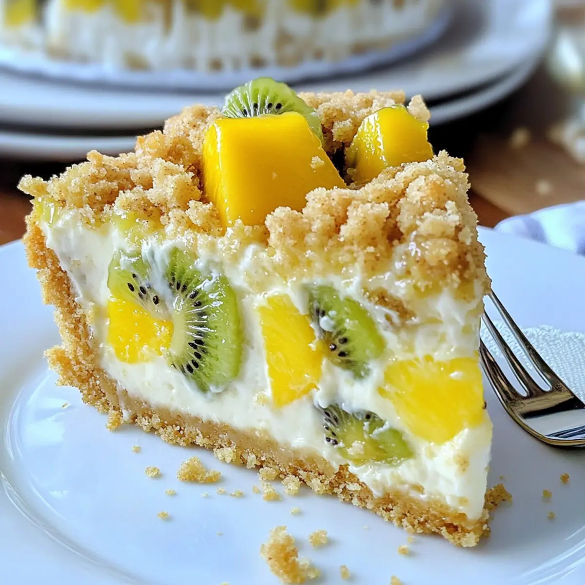 Tropical Fruit Cheesecake Crumb Cake