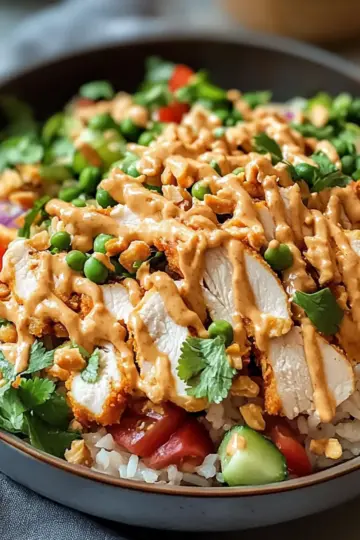 Chicken Crispy Rice Salad