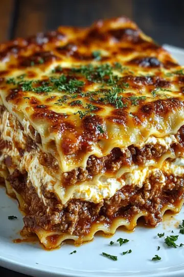 Million Dollar Creamy Beef Lasagna