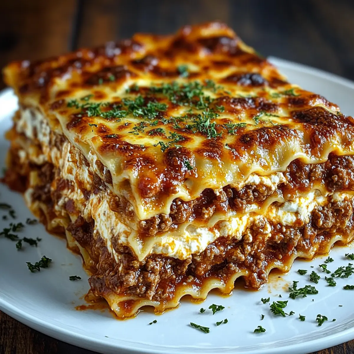 Million Dollar Creamy Beef Lasagna